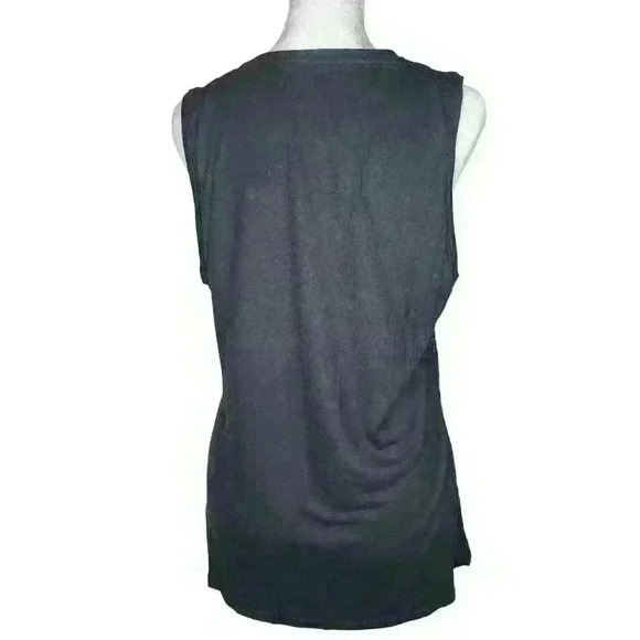 Talbots women's black lace sleeveless blouse size large - Picture 2 of 7